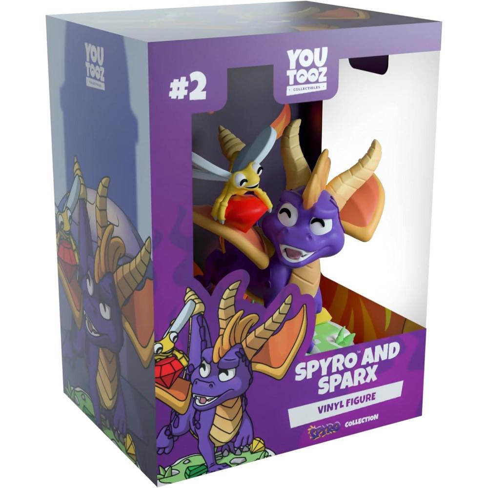 imageYoutooz Spyro and Sparx 35Vinyl Figure  Collectible Spyro and Sparx Action Figures from Classic Video Game SeriesSpyro and Sparx
