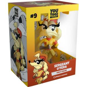 Youtooz Mugman Vinyl Figure, 3.7 Inch Mugman Action Figure, Cuphead Collection Based on Cuphead Games(Sergeant O’Fera Vinyl Figure)