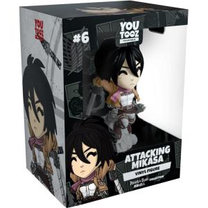 Youtooz Attacking Mikasa 5.1 inch Figure, Collectible Mikasa Ackerman from Attack on Titan(Attacking Mikasa)