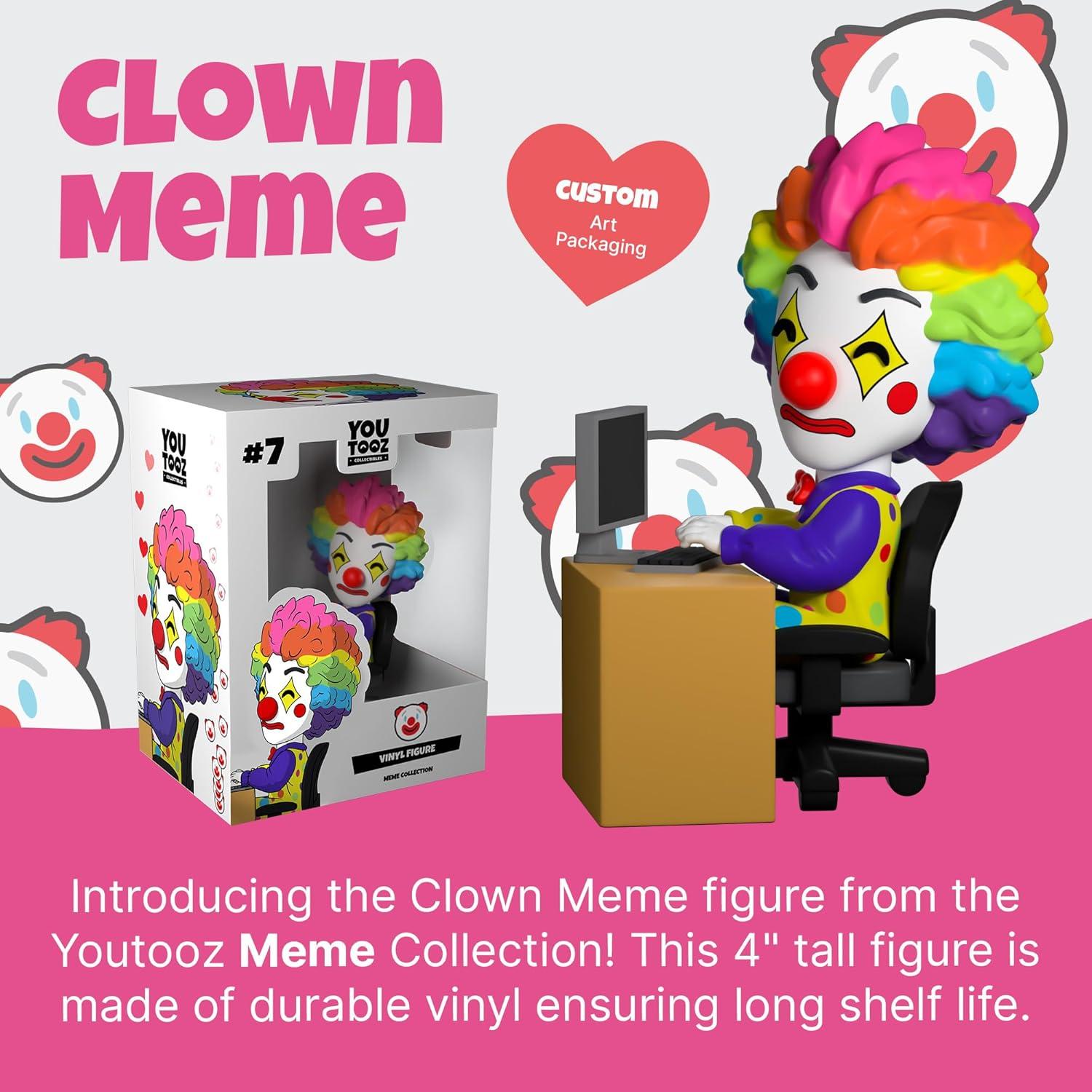 imageClown Meme 4 Inch Vinyl Figure Youtooz Meme Collection