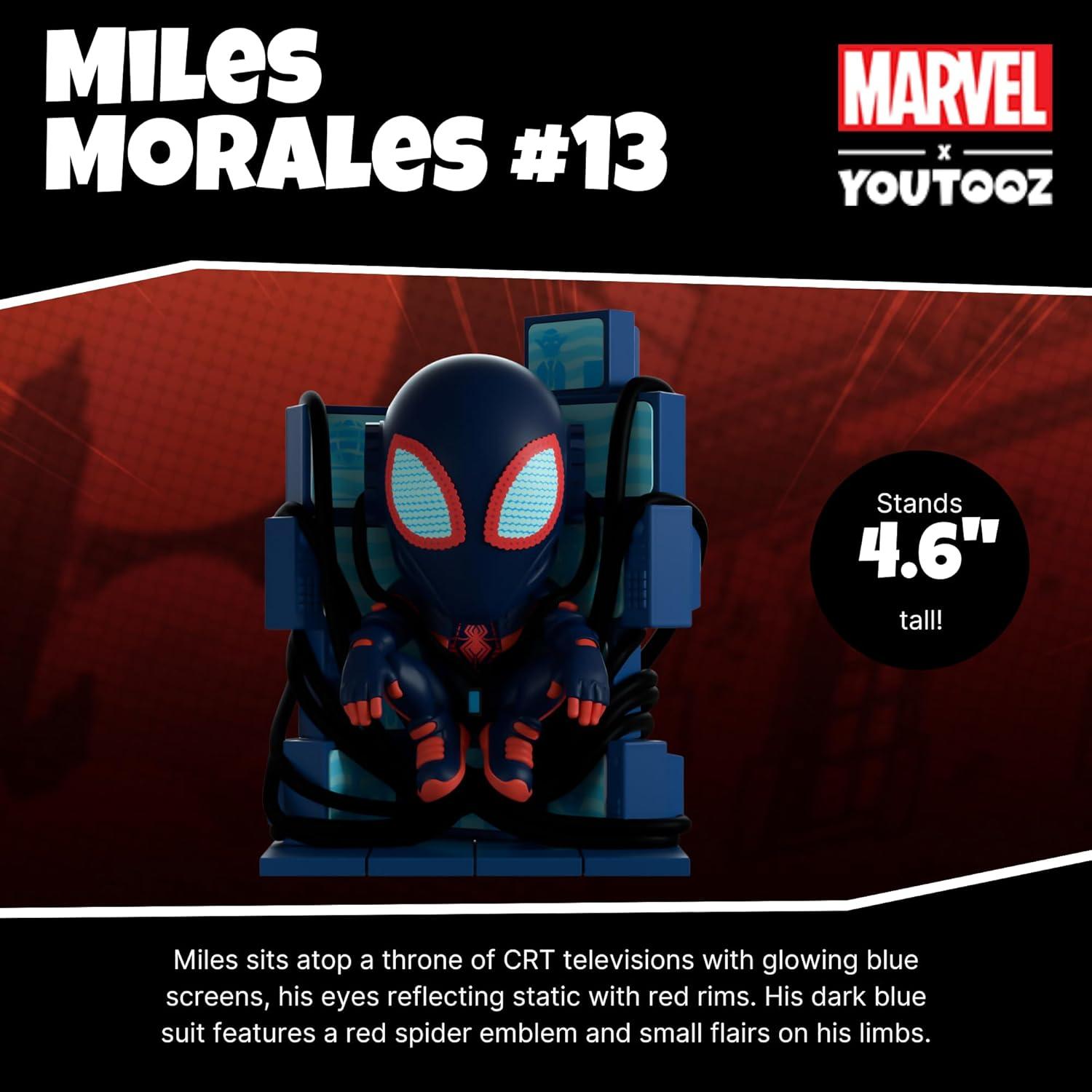 imageYoutooz Marvel Collection Web of Spiderman 1 48 inch Vinyl Figure Symbiote Spiderman Action FigureMiles Morales 13