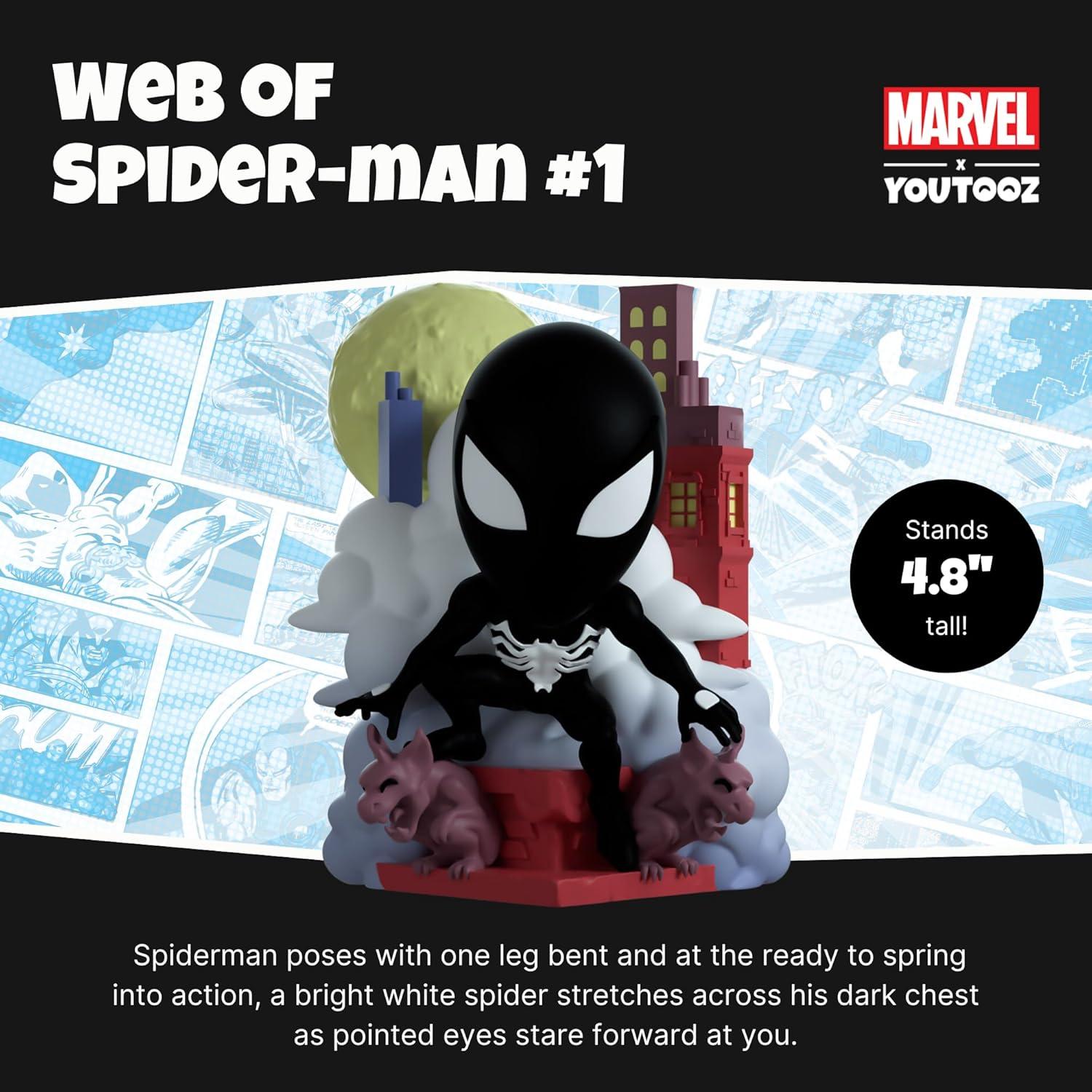 imageYoutooz Marvel Collection Web of Spiderman 1 48 inch Vinyl Figure Symbiote Spiderman Action FigureWeb of SpiderMan 1