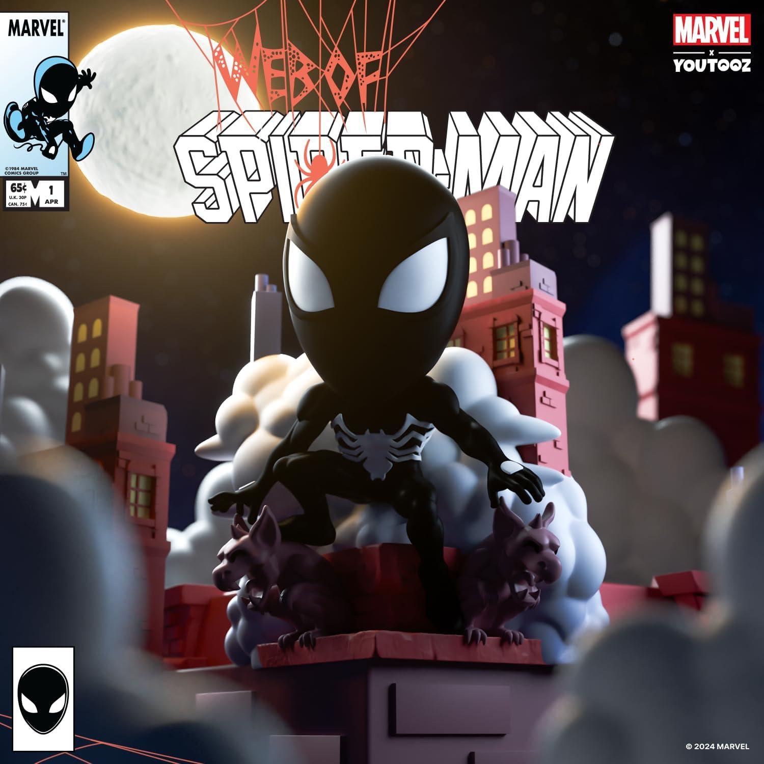 imageYoutooz Marvel Collection Web of Spiderman 1 48 inch Vinyl Figure Symbiote Spiderman Action FigureWeb of SpiderMan 1