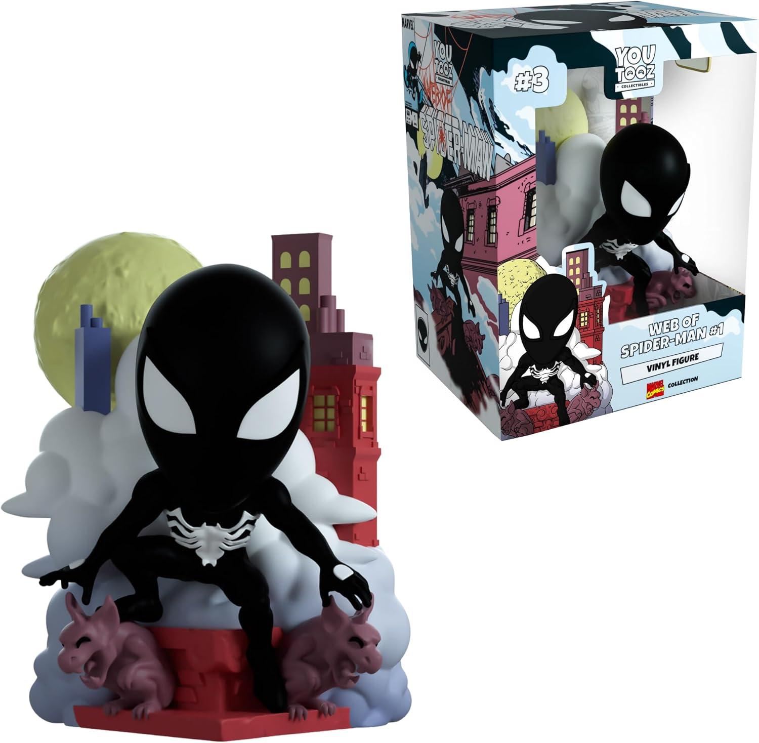 imageYoutooz Marvel Collection Web of Spiderman 1 48 inch Vinyl Figure Symbiote Spiderman Action FigureWeb of SpiderMan 1