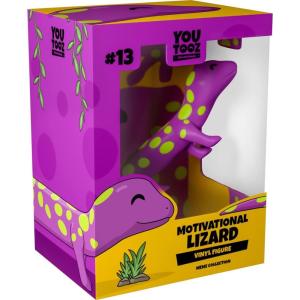 Youtooz Motivational Lizard Vinyl Figure, 5.8″ Motivational Lizard with Slogan on Belly by Vance Latta – Youtooz Meme Collection