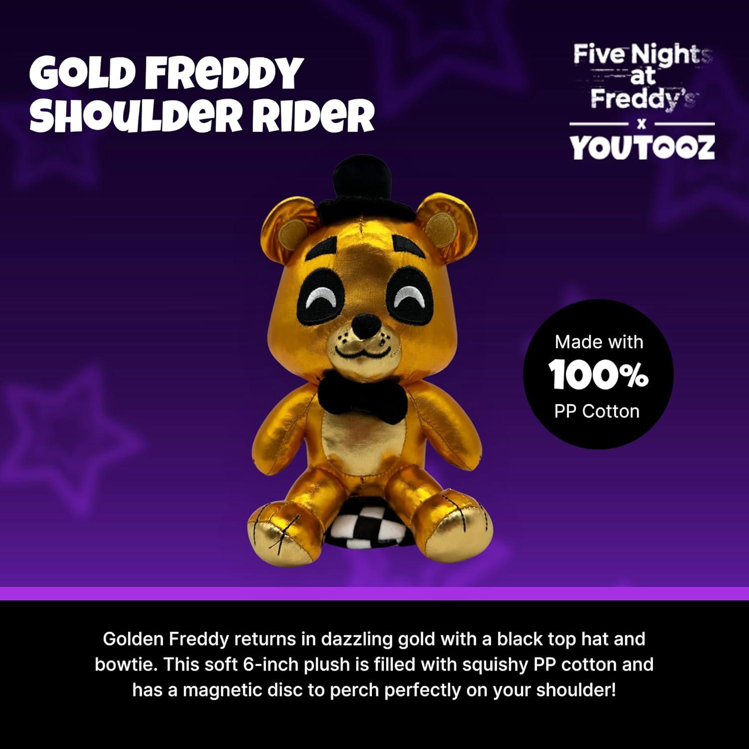 imageYoutooz FNAF Golden Freddy 6 Shoulder Rider Plush Collectible Golden Freddy Shoulder Rider from Five Nights at Freddys