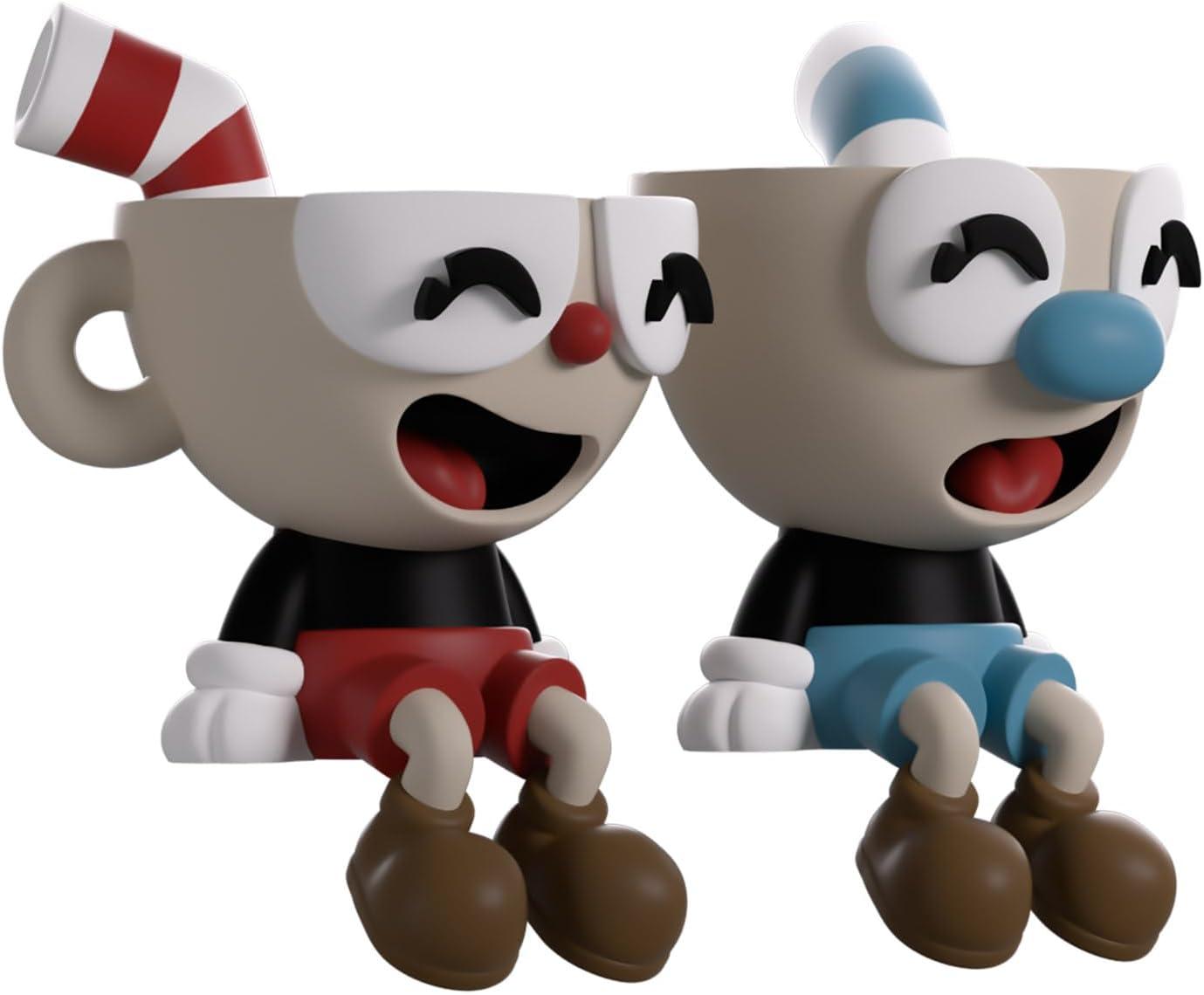 imageYoutooz Cuphead and Mugman Monitor Buddies Desktop Accessories for Gamers 25 Display Desk Dcor