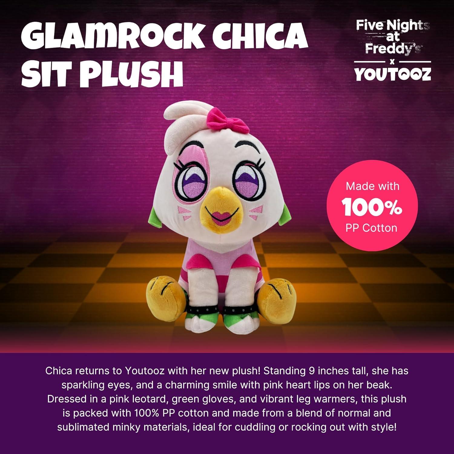 imageYoutooz FNAF Moon 9 Plush Collectible Five Nights at Freddys Moon Plushie by Youtooz FNAF Plush CollectionGlam Rock Chica Sitting