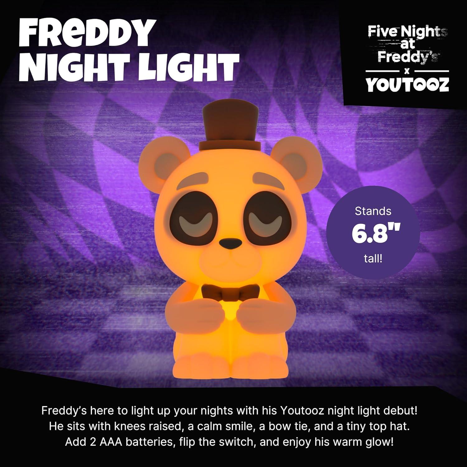 imageYoutooz Five Nights at Freddys Night Light Modern Plastic Battery Powered LED Desk Lamp Officially Licensed FNAF Collectible