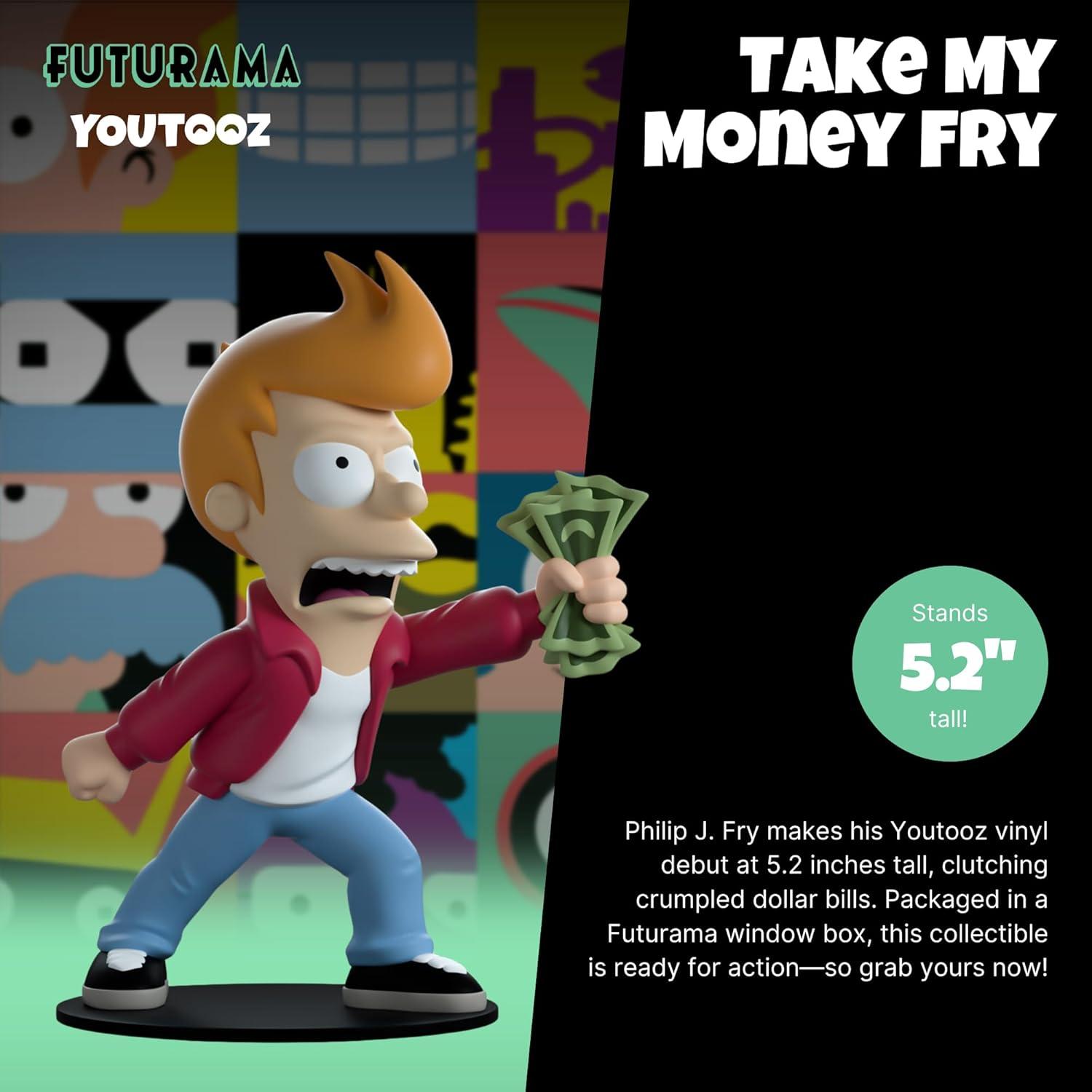 imageYoutooz Futurama Bender the Offender 53 Vinyl Figure Collectible Bender the Offender from FuturamaTake My Money Fry