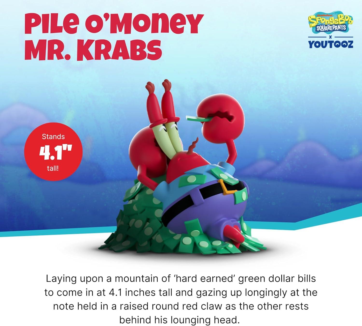 imageYoutooz Spongebob Squarepants Hungry Gary 39 Collectible Hungry Gary from Spongebob SquarepantsPile O Money Mr Krabs