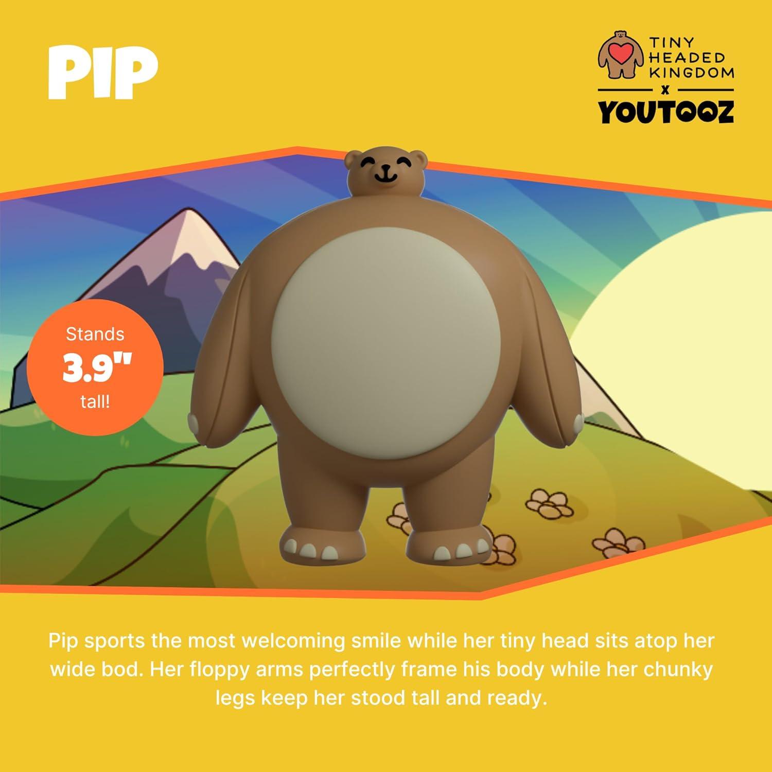 imageYoutooz Tiny Headed Kingdom Pip the Bear 39 Vinyl Figure Pride Pip Collectible BearPip