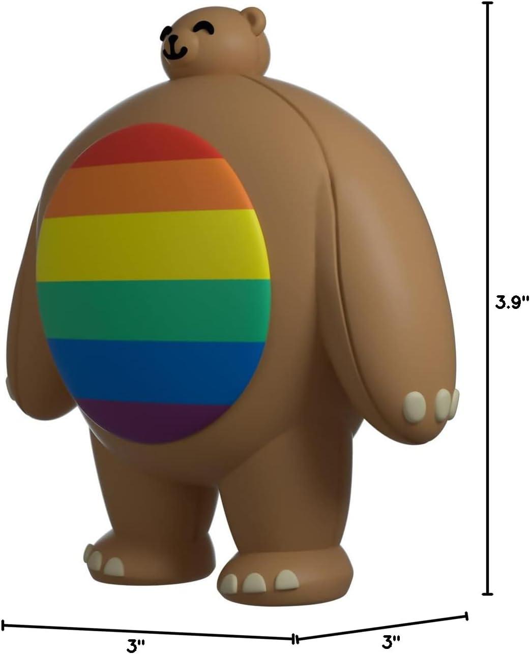 imageYoutooz Tiny Headed Kingdom Pip the Bear 39 Vinyl Figure Pride Pip Collectible BearPride Pip