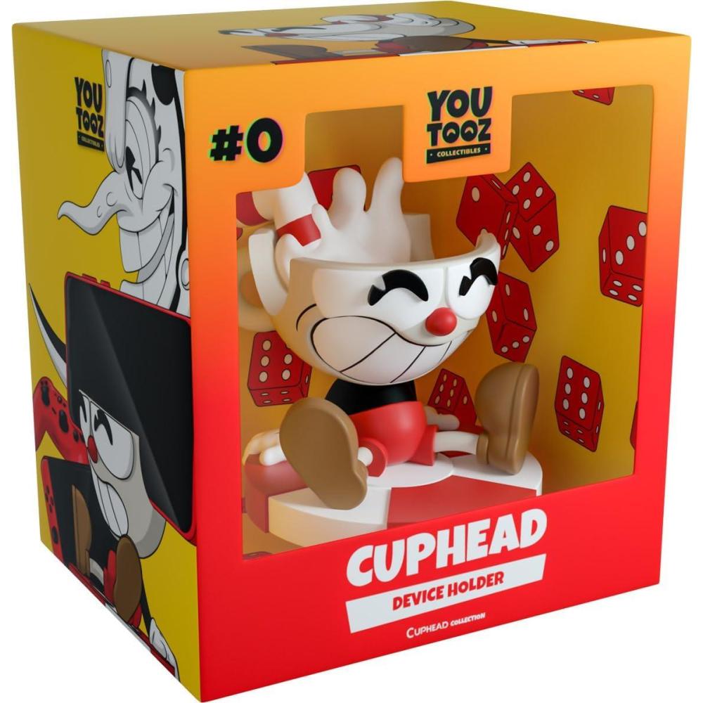 imageYoutooz  Cuphead Device Holder  Vinyl Gaming Stand for Phone or Controller  Desk Display for Fans and Gamers  Official Cuphead Collectible Figure