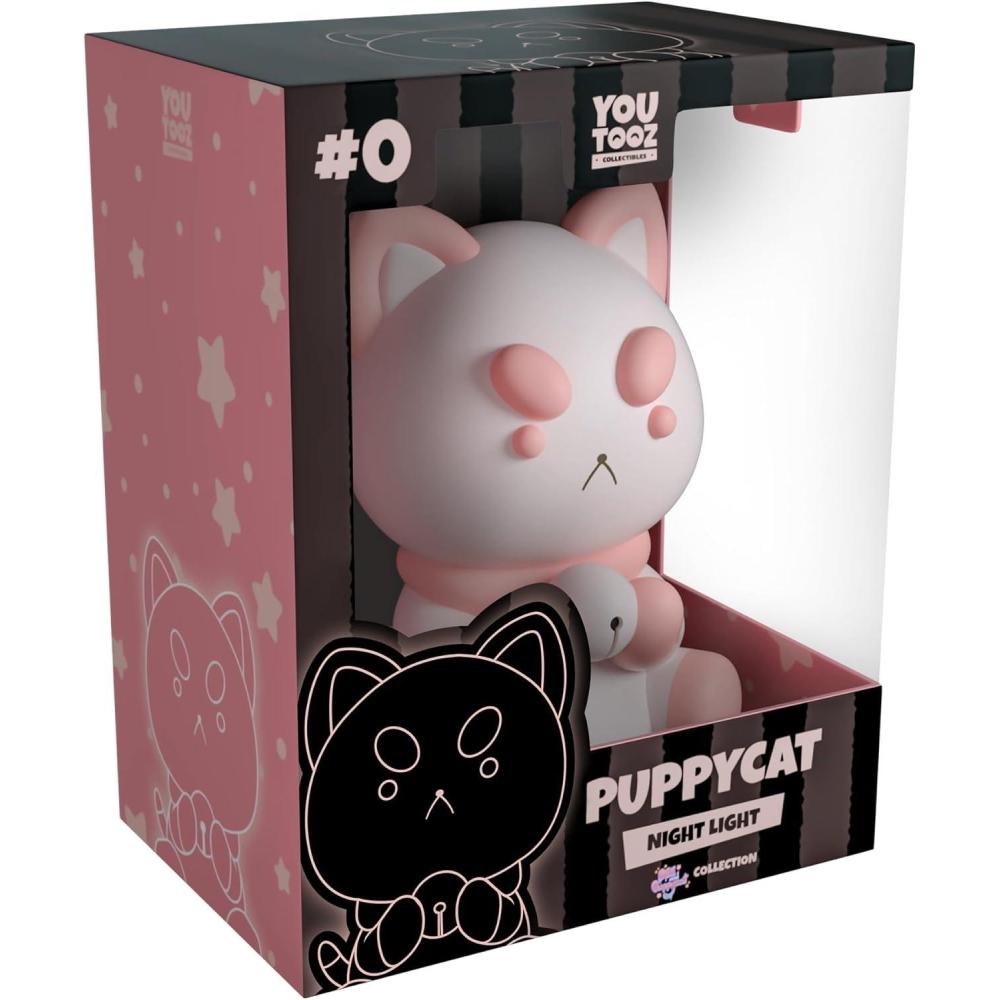 imageYoutooz  Soft Glow Bee and Puppycat Night Light  Puppycat Figure  Bedroom Accent Lamp  63 Battery Powered