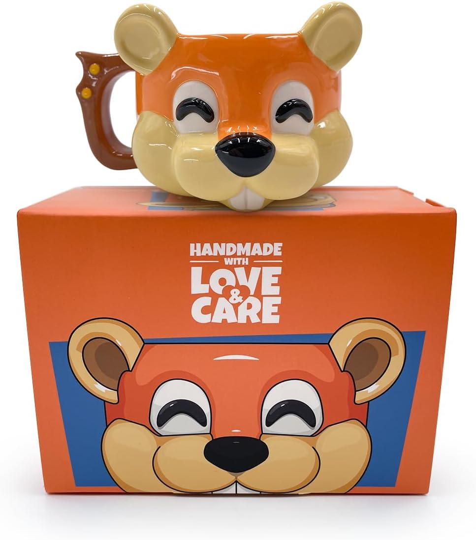 imageYoutooz Conker Ceramic Mug Collectible Drinkware from Conkers Bad Fur Day Microwave amp Dishwasher Safe 4 Tall
