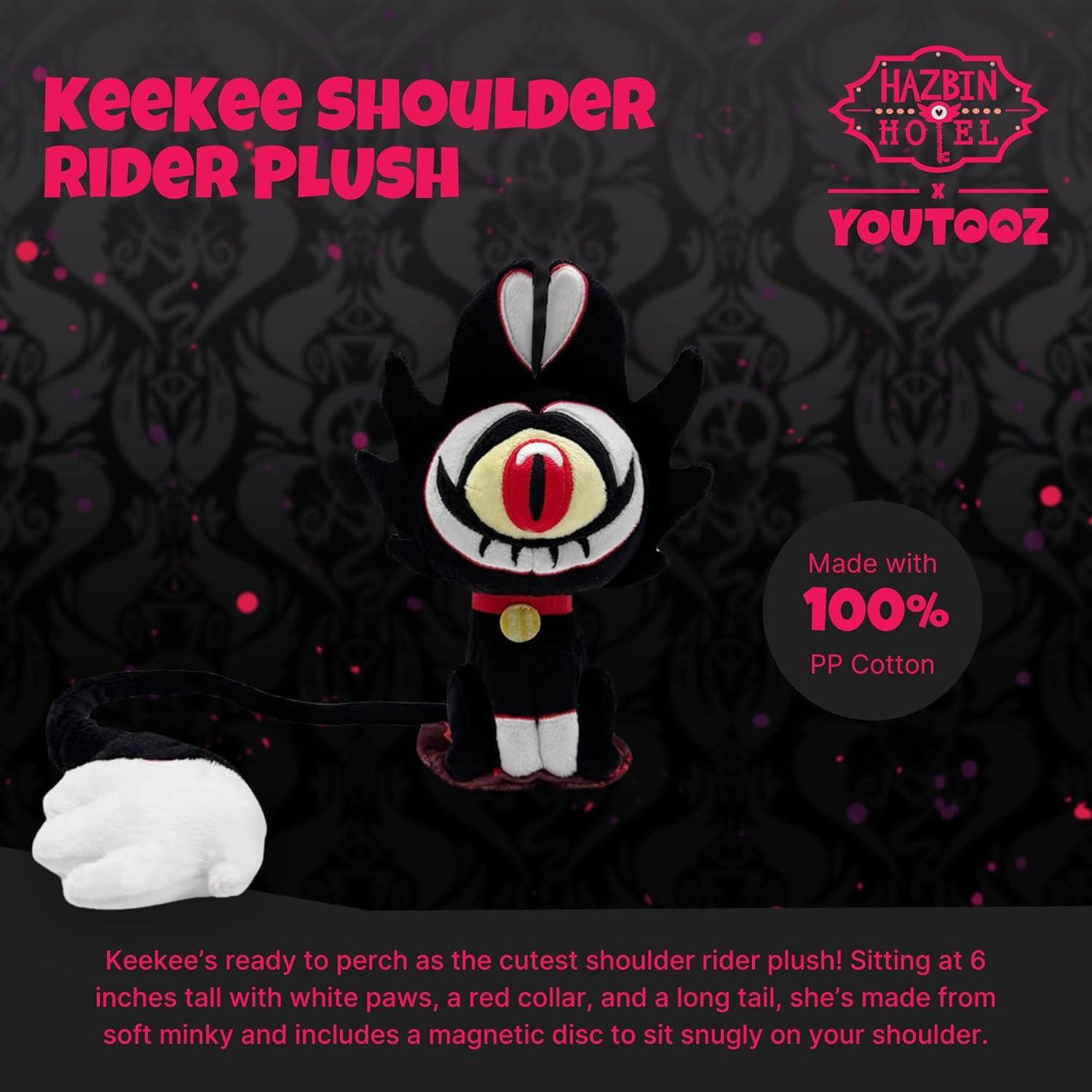 imageYoutooz Kee Kee 6 Shoulder Rider Plush Collectible Hazbin Hotel Kee Kee Plushie