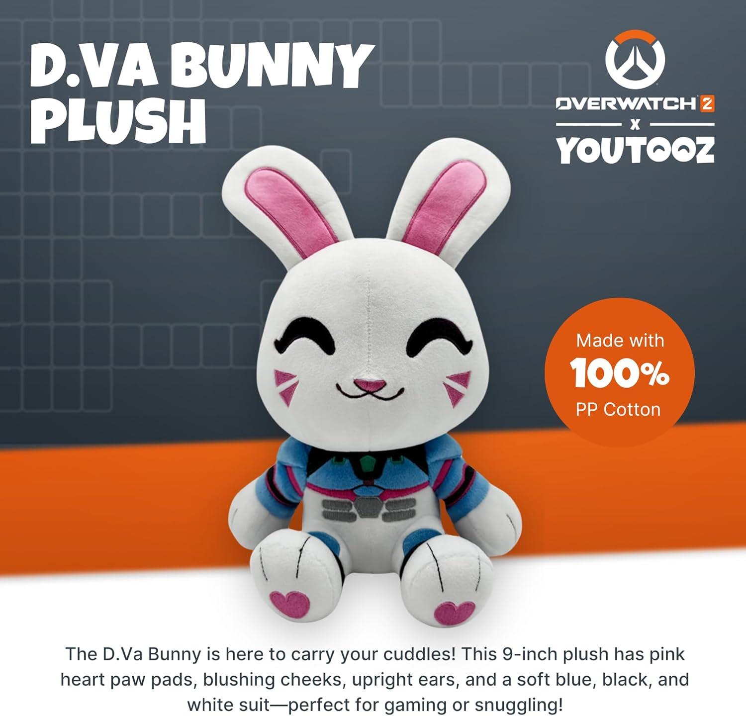 imageYoutooz Overwatch DVa Bunny 9 Plush Collectible DVa Plush from Overwatch Video Game Plushie for Stream SetupsDVA