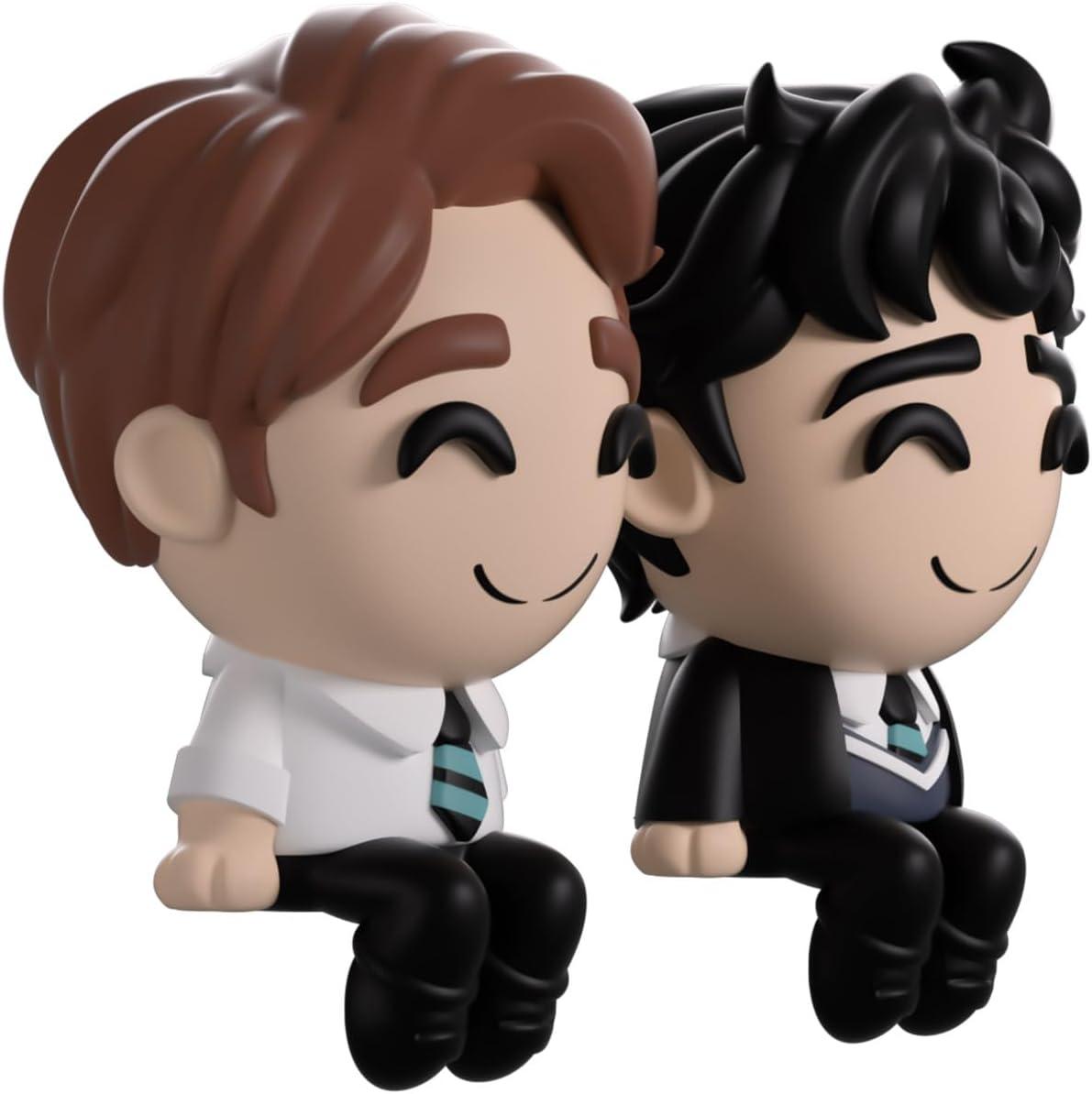 imageYoutooz Vinyl Monitor Buddies Heartstopper Nick and Charlie Figures Desk Display Collectibles for Fans 25 Official Heartstopper Collectible