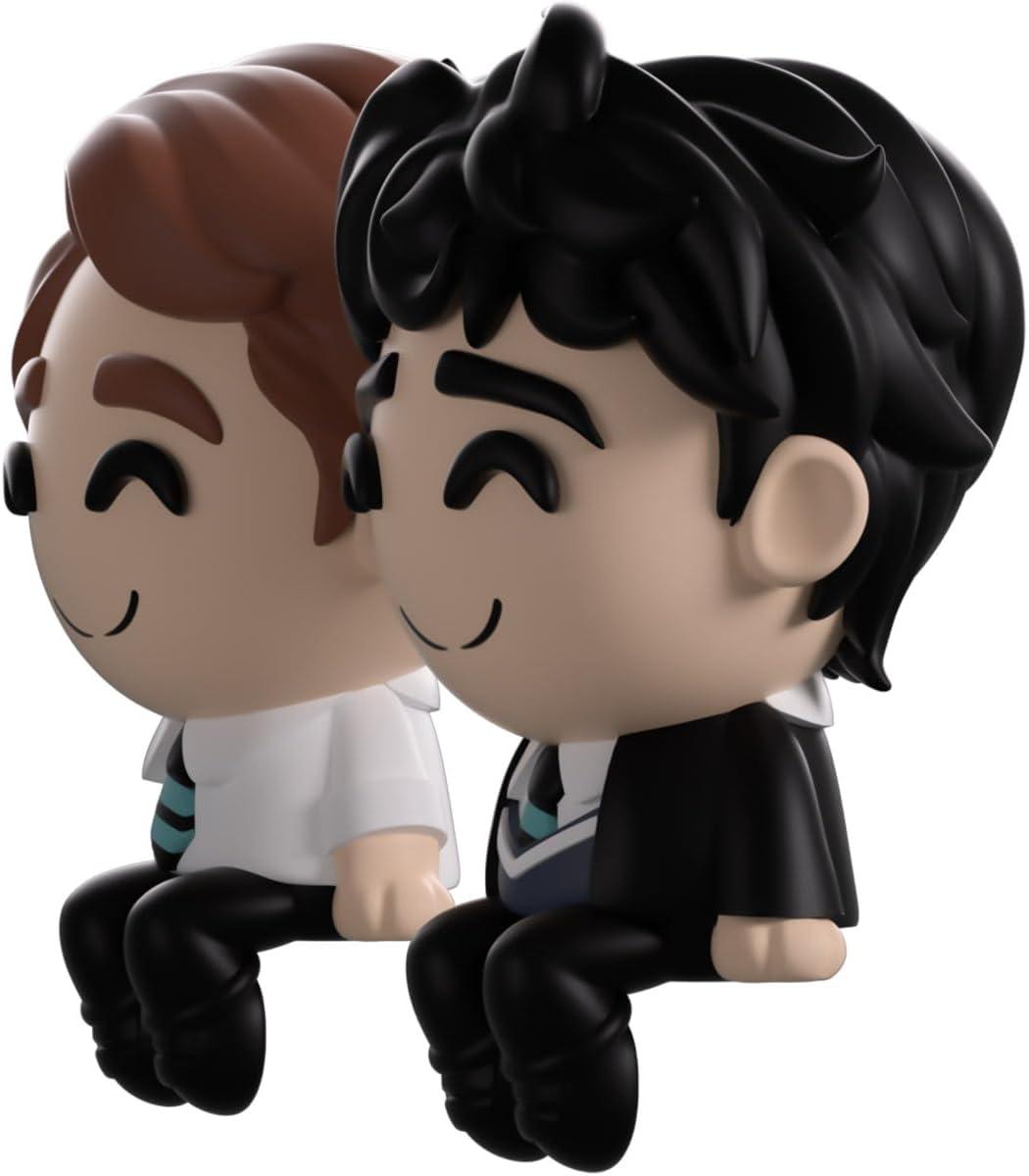 imageYoutooz Vinyl Monitor Buddies Heartstopper Nick and Charlie Figures Desk Display Collectibles for Fans 25 Official Heartstopper Collectible