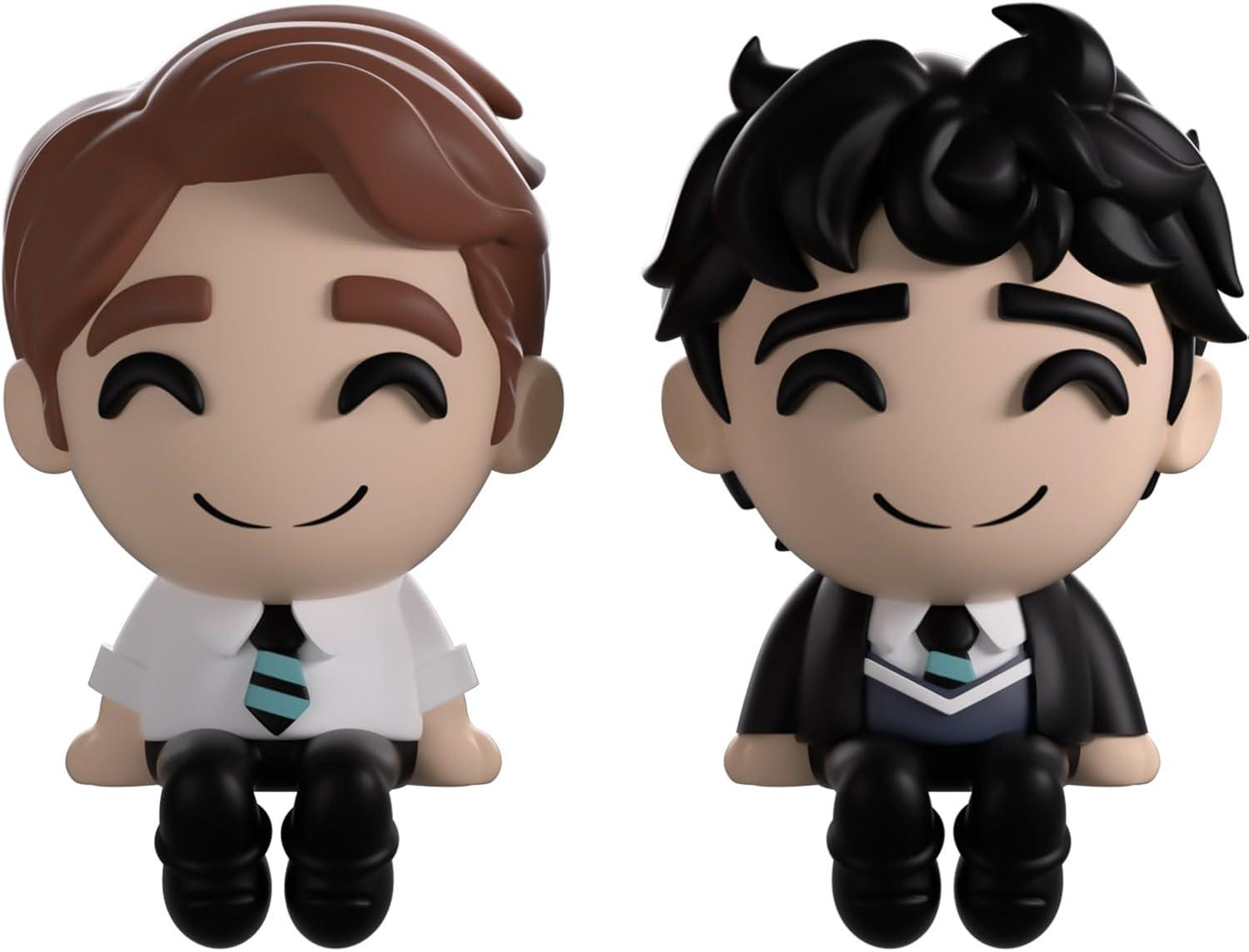 imageYoutooz Vinyl Monitor Buddies Heartstopper Nick and Charlie Figures Desk Display Collectibles for Fans 25 Official Heartstopper Collectible