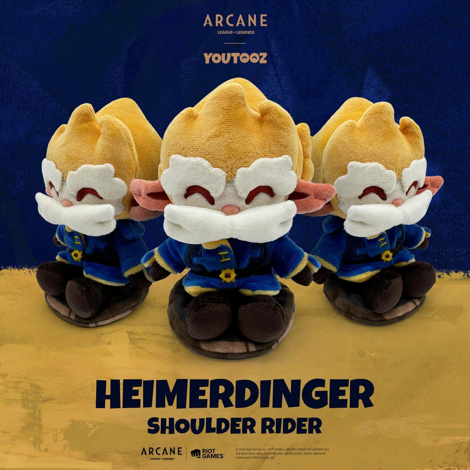 imageYoutooz Arcane Heimerdinger 6 Shoulder Rider Plush Heimerdinger Plushie Figure from Netflix Arcane TV Show League of Legends Plush