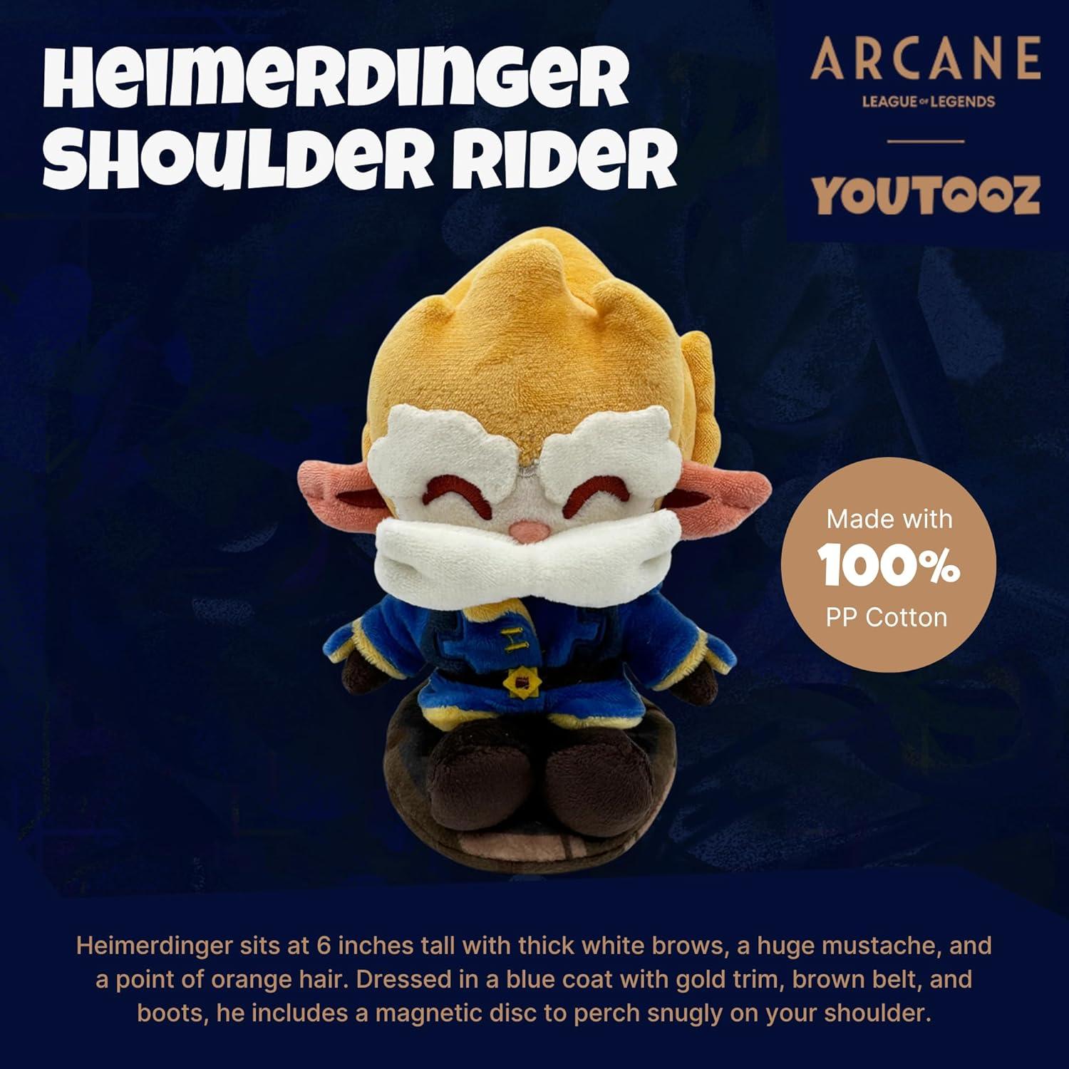 imageYoutooz Arcane Heimerdinger 6 Shoulder Rider Plush Heimerdinger Plushie Figure from Netflix Arcane TV Show League of Legends Plush