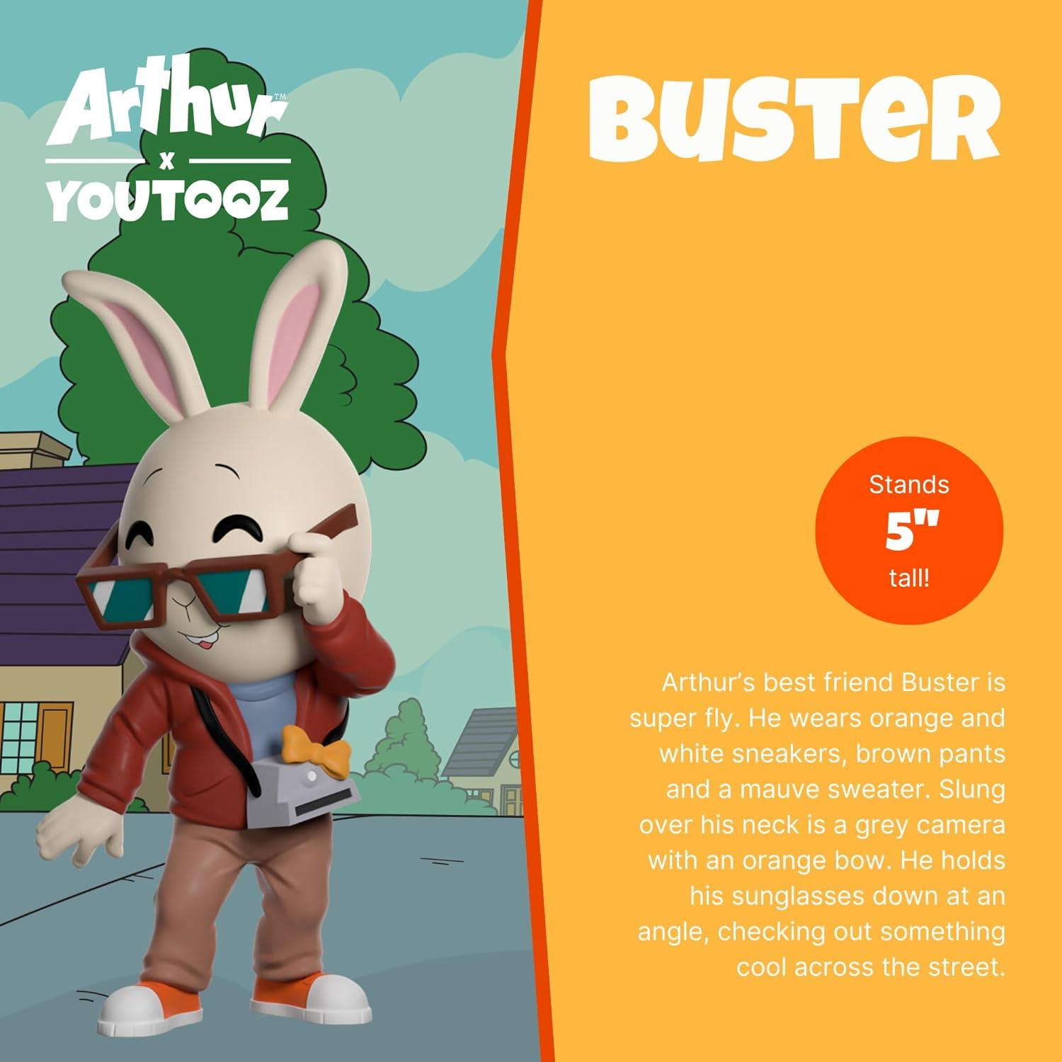 imageYoutooz Arthur Vinyl Action Figure 48 Aardvark Arthur Reed Based on Famous Animated TV SeriesBuster Vinyl