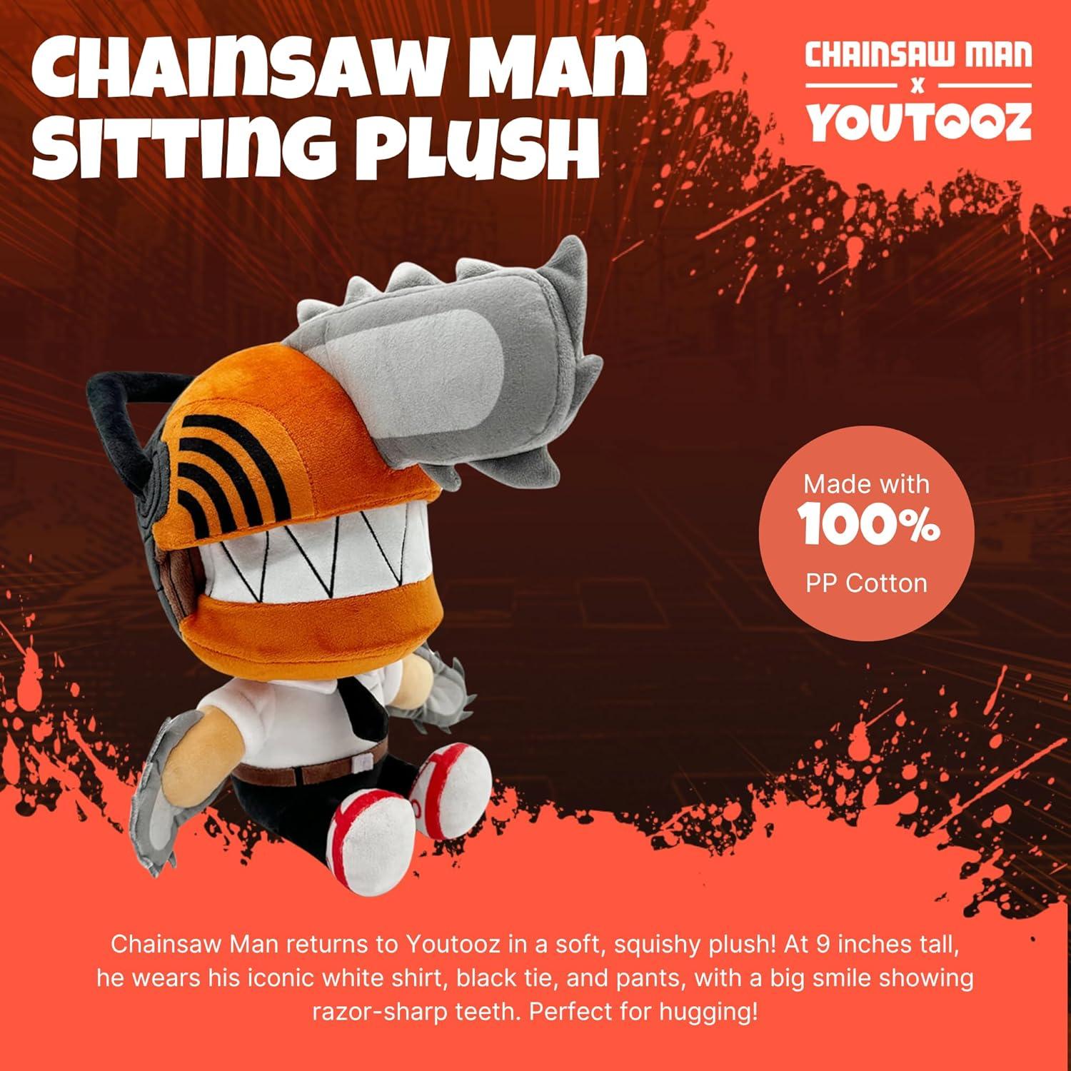 imageYoutooz Chainsaw Man Denji Sitting 9 Plush Collectible Denji from Chainsaw Man Plush Collection
