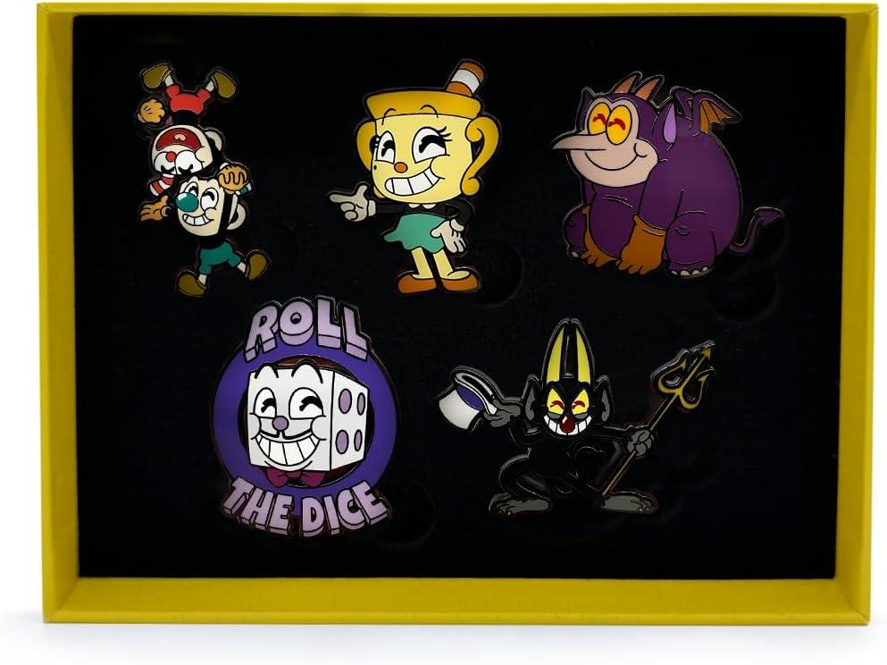 imageYoutooz Cuphead Pin Set Official Licensed Cuphead Pins Collectors Box Includes 5 Pins by Youtooz Cuphead Collection