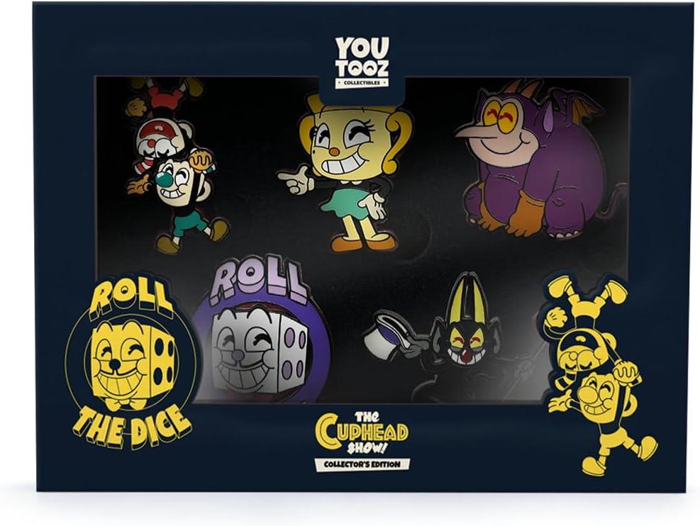 imageYoutooz Cuphead Pin Set Official Licensed Cuphead Pins Collectors Box Includes 5 Pins by Youtooz Cuphead Collection