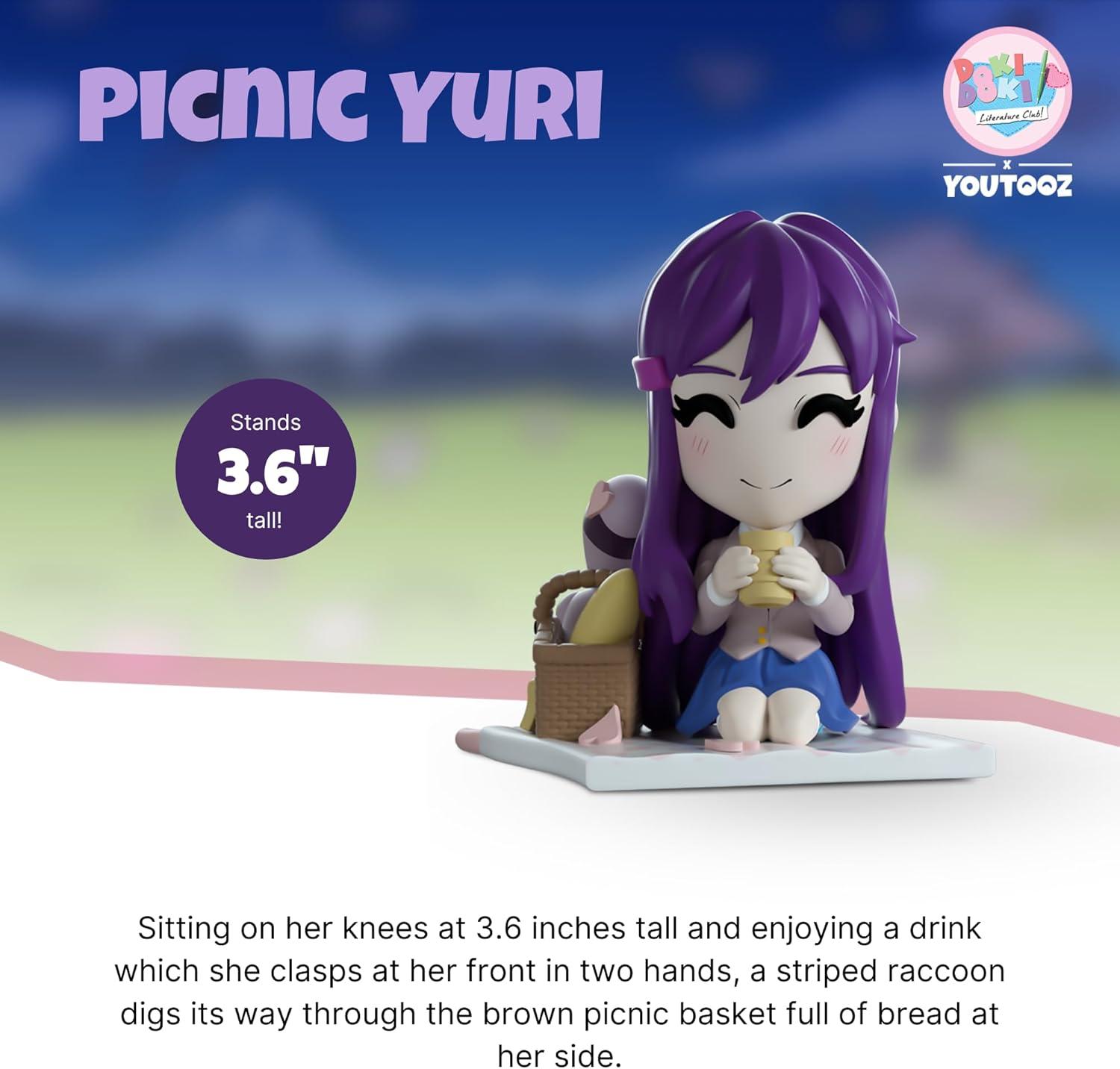 imageYoutooz Doki Doki Literature Club Picnic Yuri 38 Vinyl Figure Collectible Picnic Yuri from The Literature Club CollectionPicnic Yuri