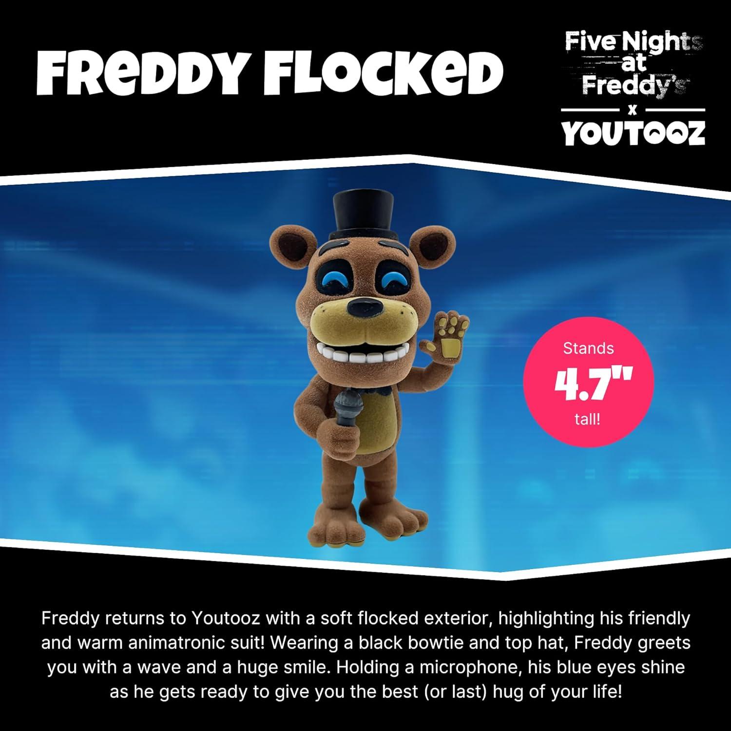 imageYoutooz FNAF Freddy Flocked 47 Vinyl Figure Collectible Freddy Flocked Vinyl Figure from Five Nights at Freddys FNAF Vinyl CollectionFreddy Flocked