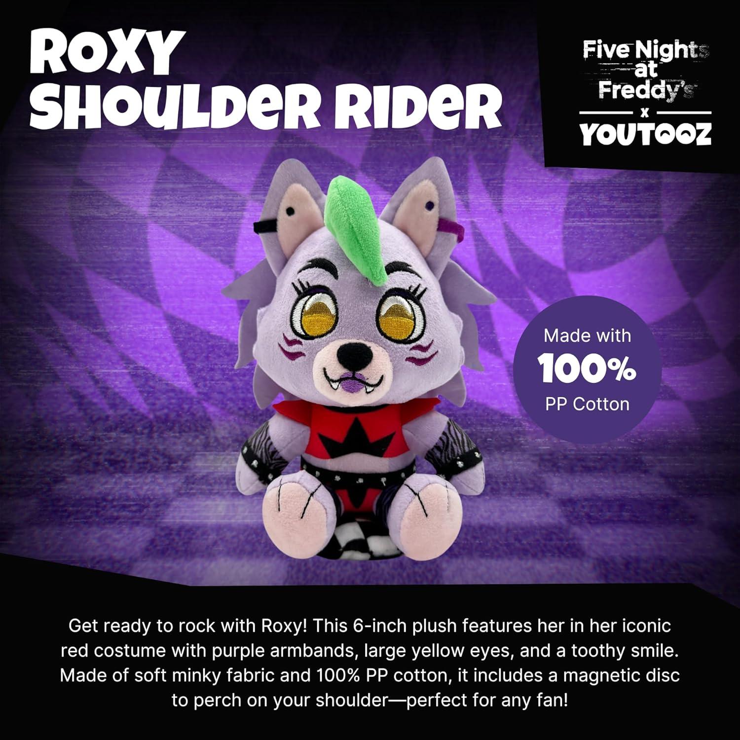 imageYoutooz FNAF Roxy Shoulder Rider 6 Plush Collectible Five Nights at Freddys Plushie by Youtooz FNAF Plush Collection