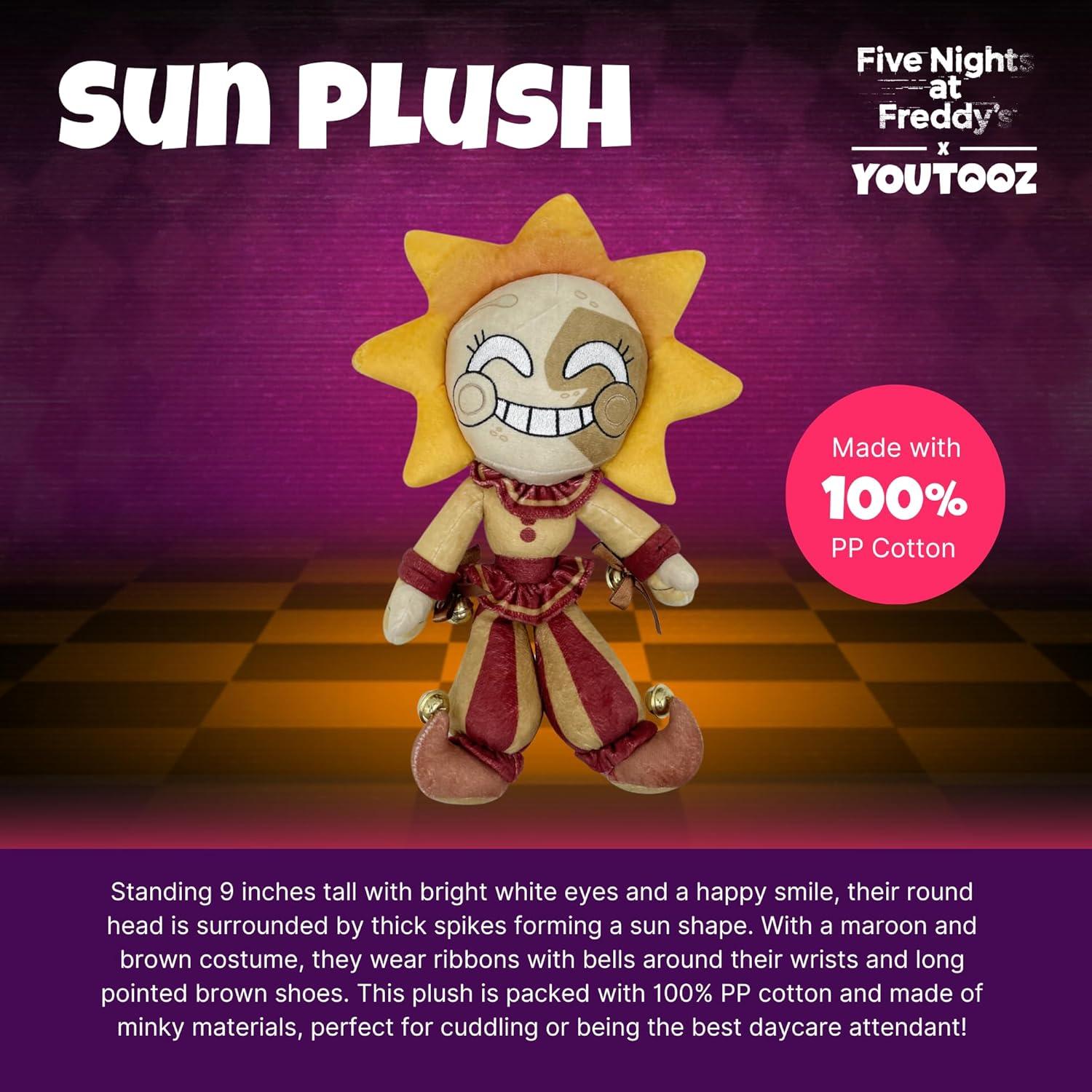 imageYoutooz FNAF Sun 9 Plush Collectible From Five Nights at Freddys Plushie by Youtooz FNAF Plush Collection