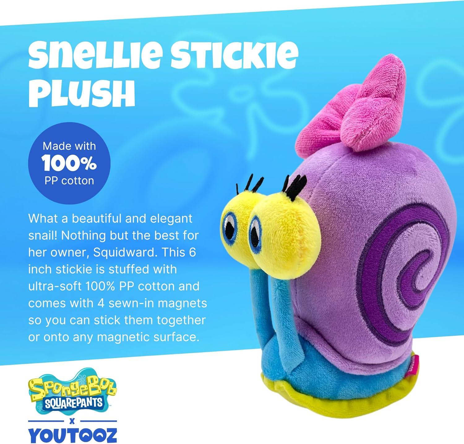 imageYoutooz Larry The Snail 6 Stickie Plush Collectible Spongebob Squarepants PlushieSnellie Stickie