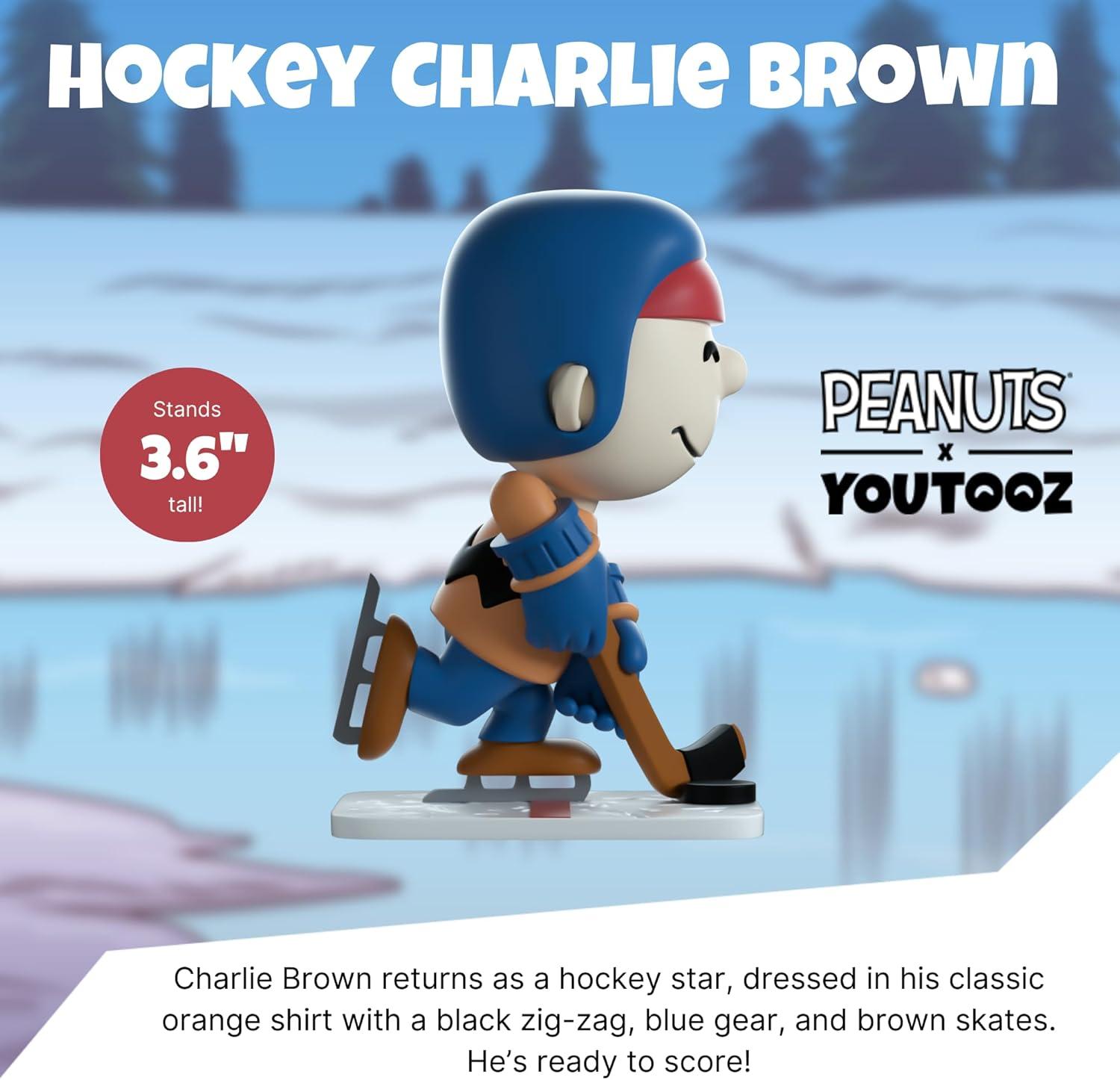 imageYoutooz Peanuts Joe Grunge 37 Inch Vinyl Figure Collectible Joe Grunge from Peanuts Peanuts CollectionHockey Charlie Brown