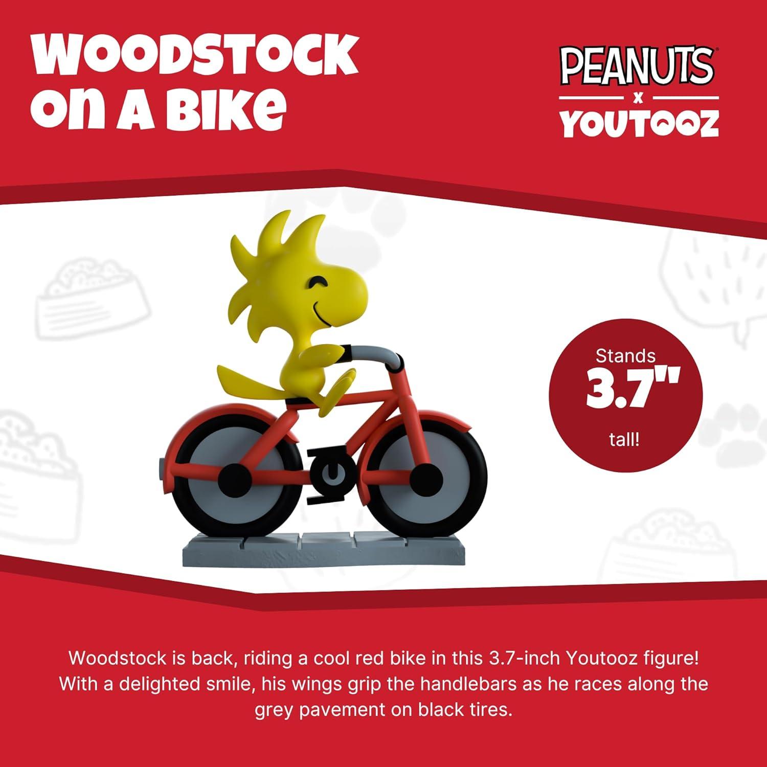 imageYoutooz Peanuts Woodstock on a Bike 5 Vinyl Figure Collectible Woodstock on a Bike Peanuts Collection