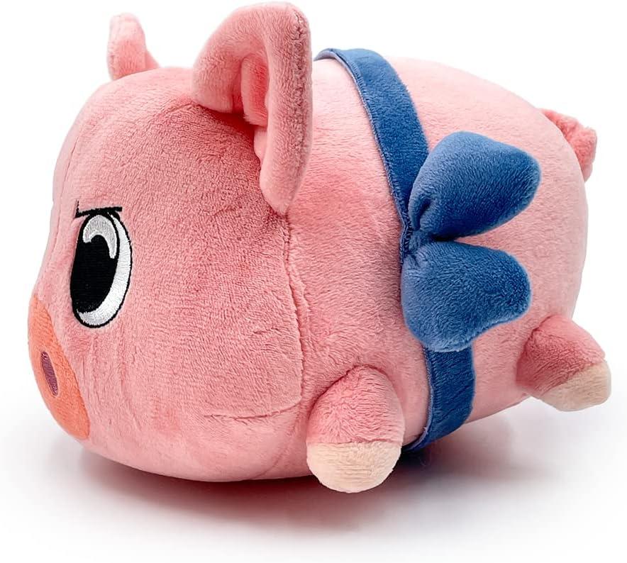 imageYoutooz Piggy Plush Bow Stickie 6 inch Super Soft Magnetic Plush Piggy Made from 100 PPCotton Collection