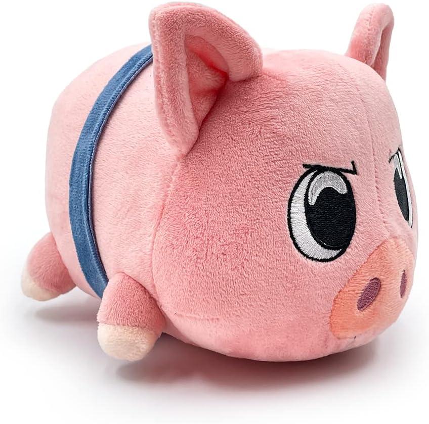 imageYoutooz Piggy Plush Bow Stickie 6 inch Super Soft Magnetic Plush Piggy Made from 100 PPCotton Collection