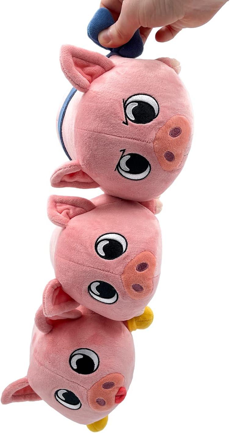 imageYoutooz Piggy Plush Bow Stickie 6 inch Super Soft Magnetic Plush Piggy Made from 100 PPCotton Collection