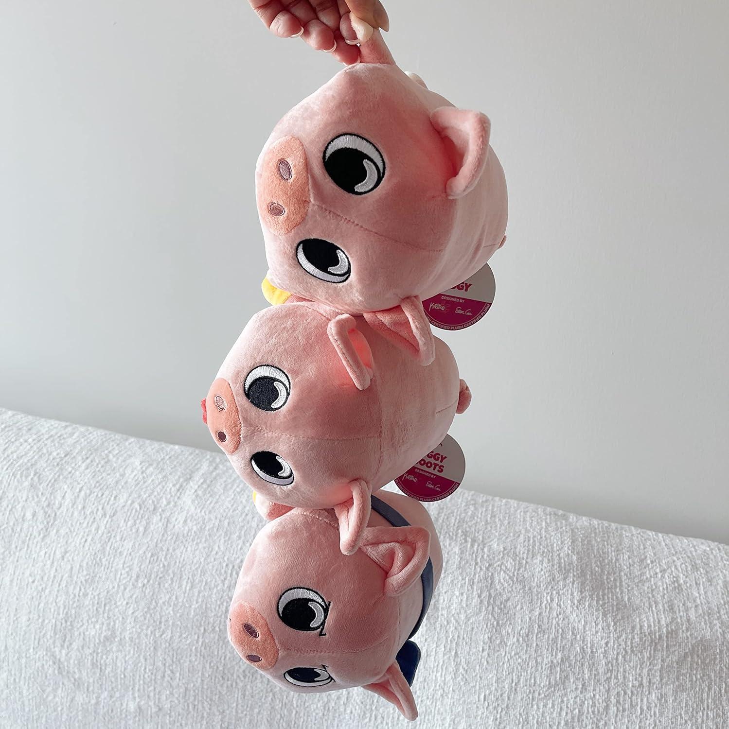 imageYoutooz Piggy Plush Bow Stickie 6 inch Super Soft Magnetic Plush Piggy Made from 100 PPCotton Collection