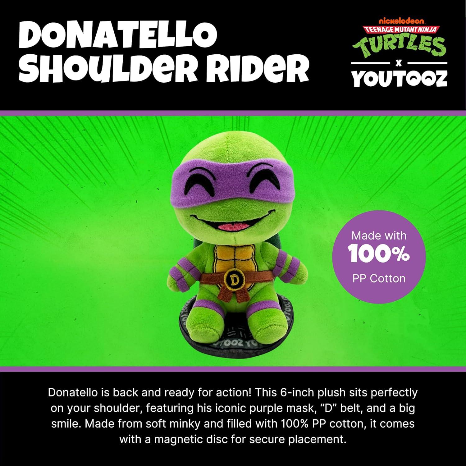 imageYoutooz TMNT Donatello Shoulder Rider 6 Plush Collectible Donatello Plushie from Teenage Mutant Ninja Turtles TMNT Shoulder Rider CollectionDonatello
