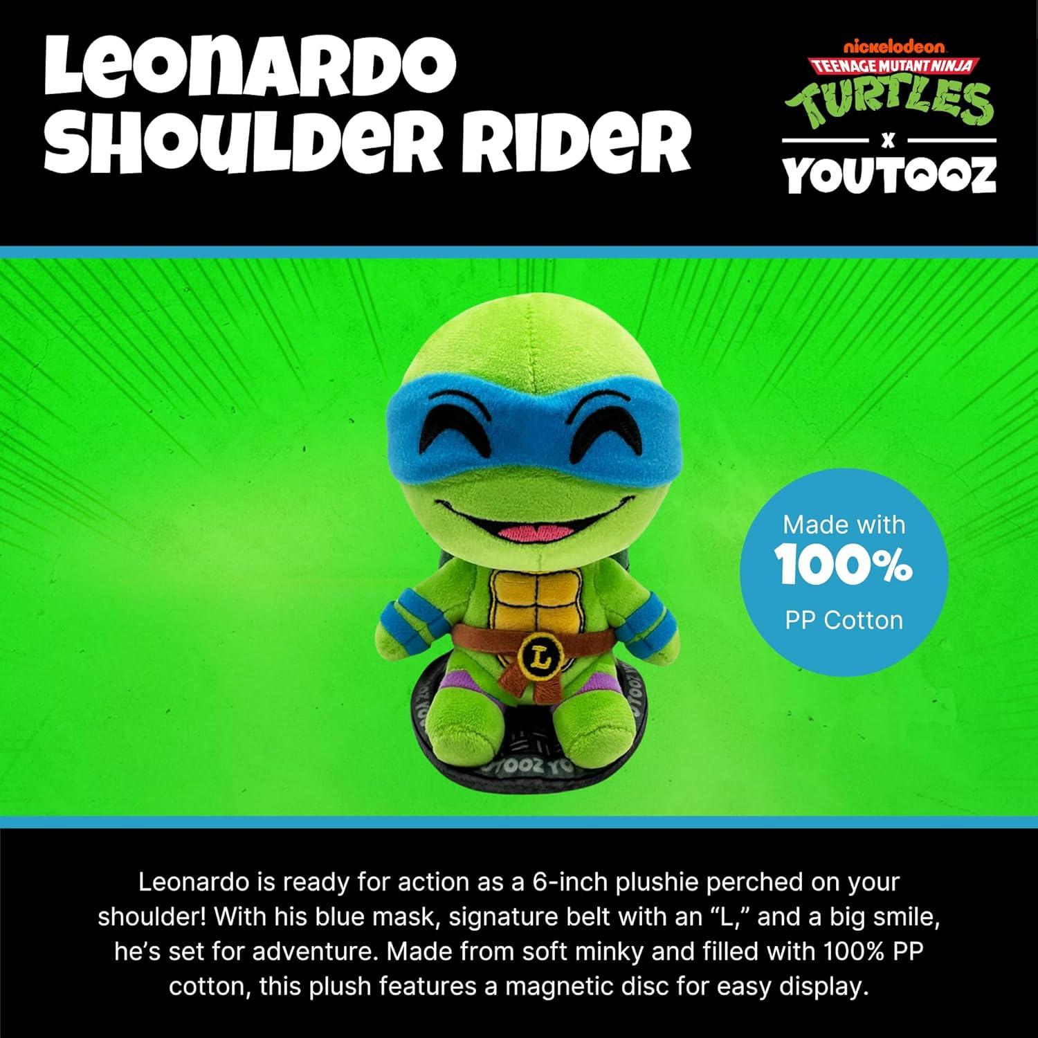 imageYoutooz TMNT Donatello Shoulder Rider 6 Plush Collectible Donatello Plushie from Teenage Mutant Ninja Turtles TMNT Shoulder Rider CollectionLeonardo