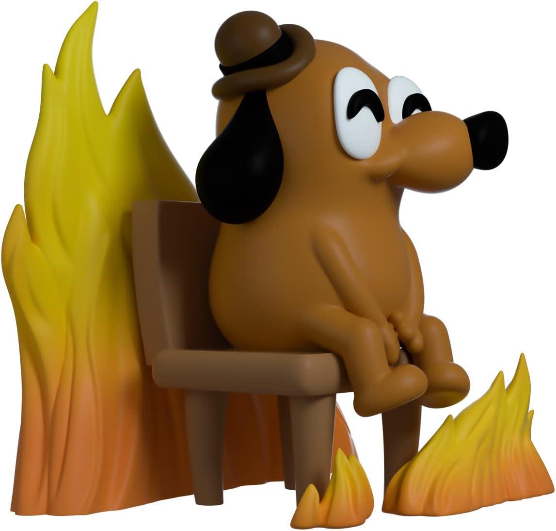 imageYoutooz This Is Fine Dog 37 Vinyl Figure Based on Funny Internet Meme Youtooz Meme Collection