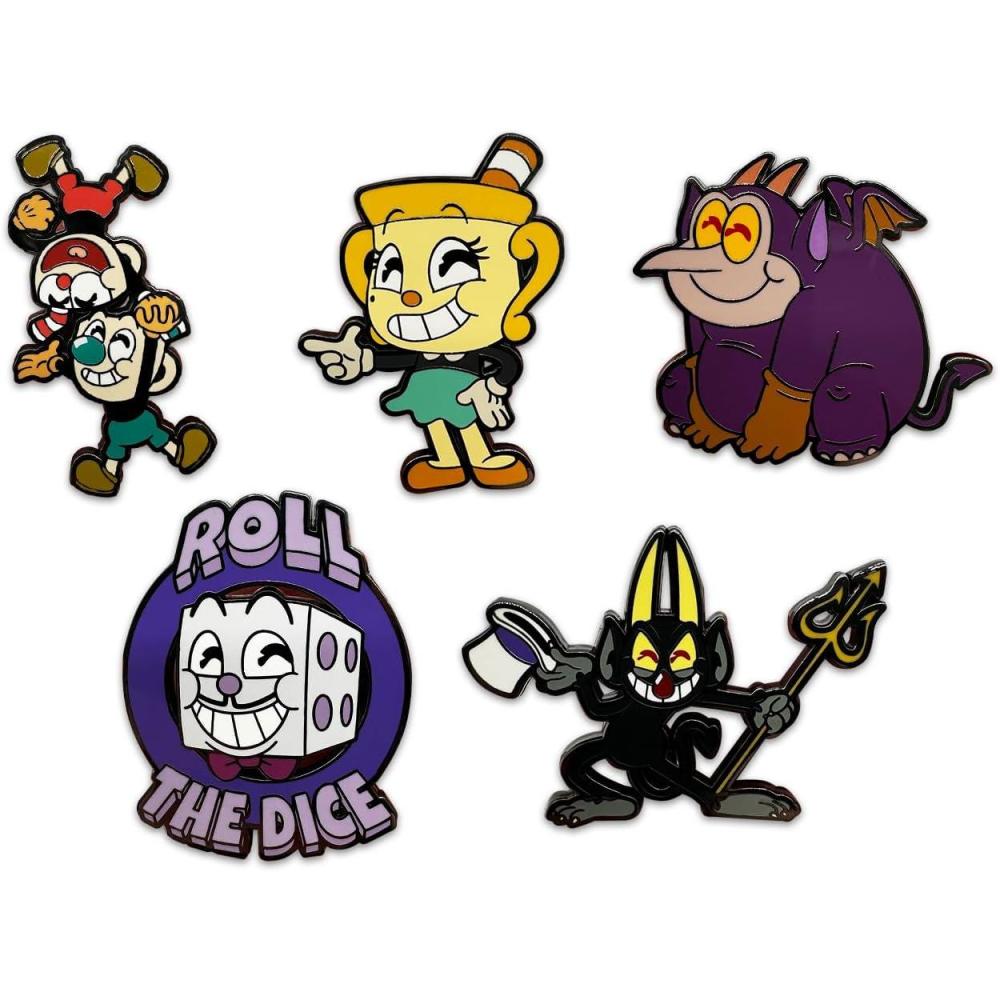 imageYoutooz Cuphead Pin Set Official Licensed Cuphead Pins Collectors Box Includes 5 Pins by Youtooz Cuphead Collection