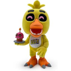 Youtooz FNAF Freddy Flocked 4.7″ Vinyl Figure, Collectible Freddy Flocked Vinyl Figure from Five Nights at Freddy’s FNAF Vinyl Collection(Chica Flocked)