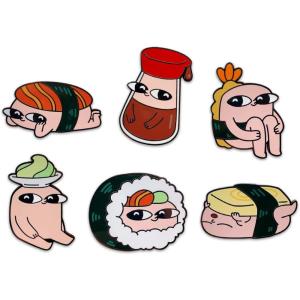 Youtooz Ketnipz Sushi Pin Set, Official Licensed Ketnipz Sushi Pins, Collectors Box Includes 6 Pins Ketnipz Collection