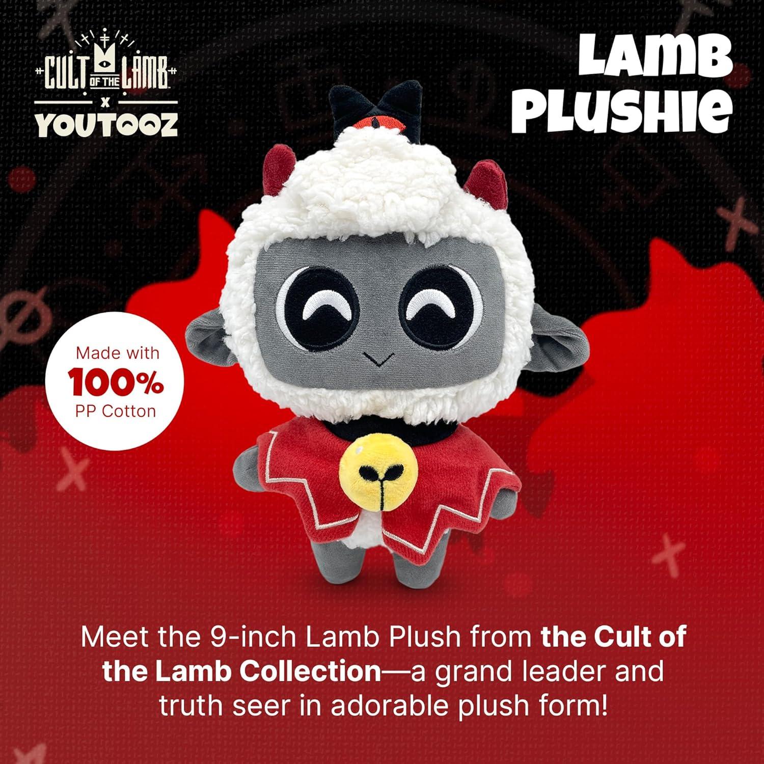 imageYoutooz Lamb Plushie 9 Inch Soft Plush Collectible Plush Cult of The Lamb Collection