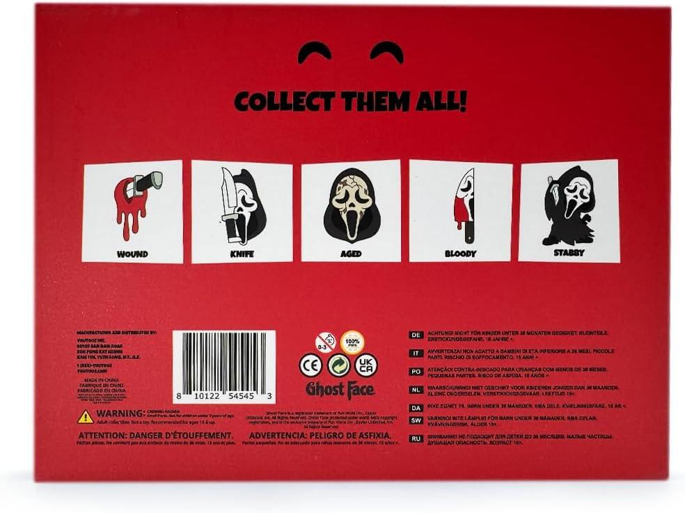 imageYoutooz Scream Ghost Face 9 Plush amp Pin Set Bundle Collectible Plushie with 5 Official Ghost Face Pins from Collection